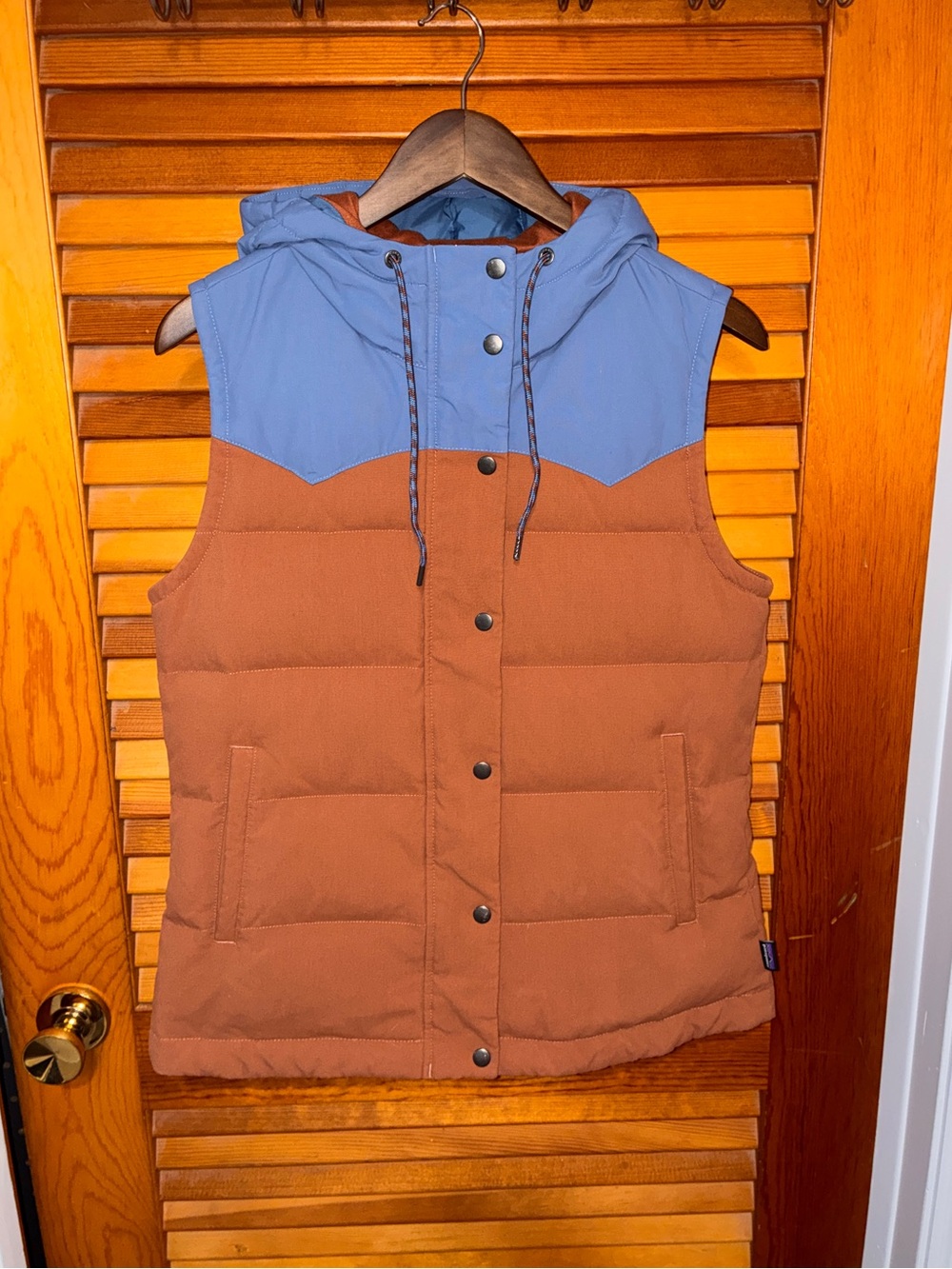 Patagonia Bivy Down Puffer Vest Sisu Brown- size medium